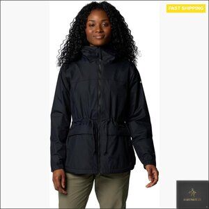 Fleece Lined Rain Jacket Waterproof Breathable Adjustable Waist Classic Utility